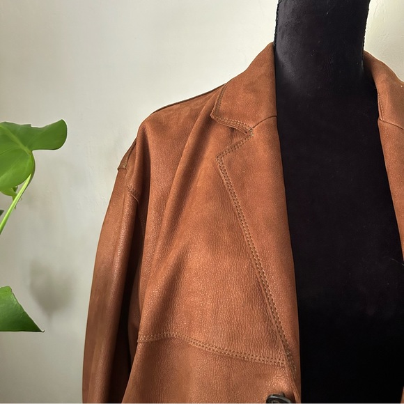 Vintage Brown Genuine Leather Jacket - Picture 4 of 16